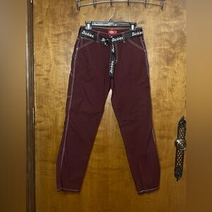 Dickies Vintage Women's Burgundy carpenter style pants